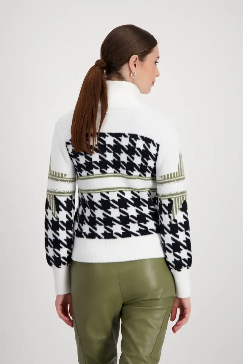 Monari Strickjacke mit Hahnentrittmuster im Angebot