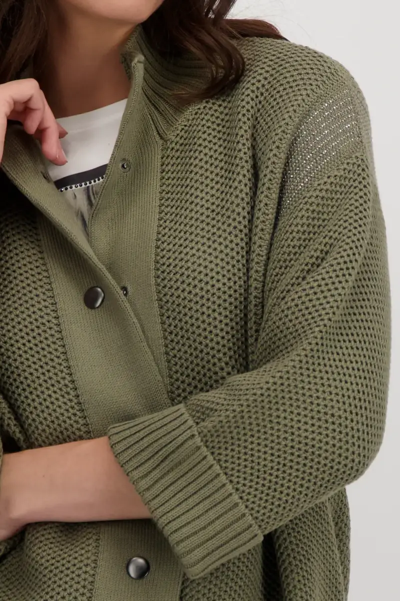 Monari Strickjacke mit Wabenmuster Preisnachlass