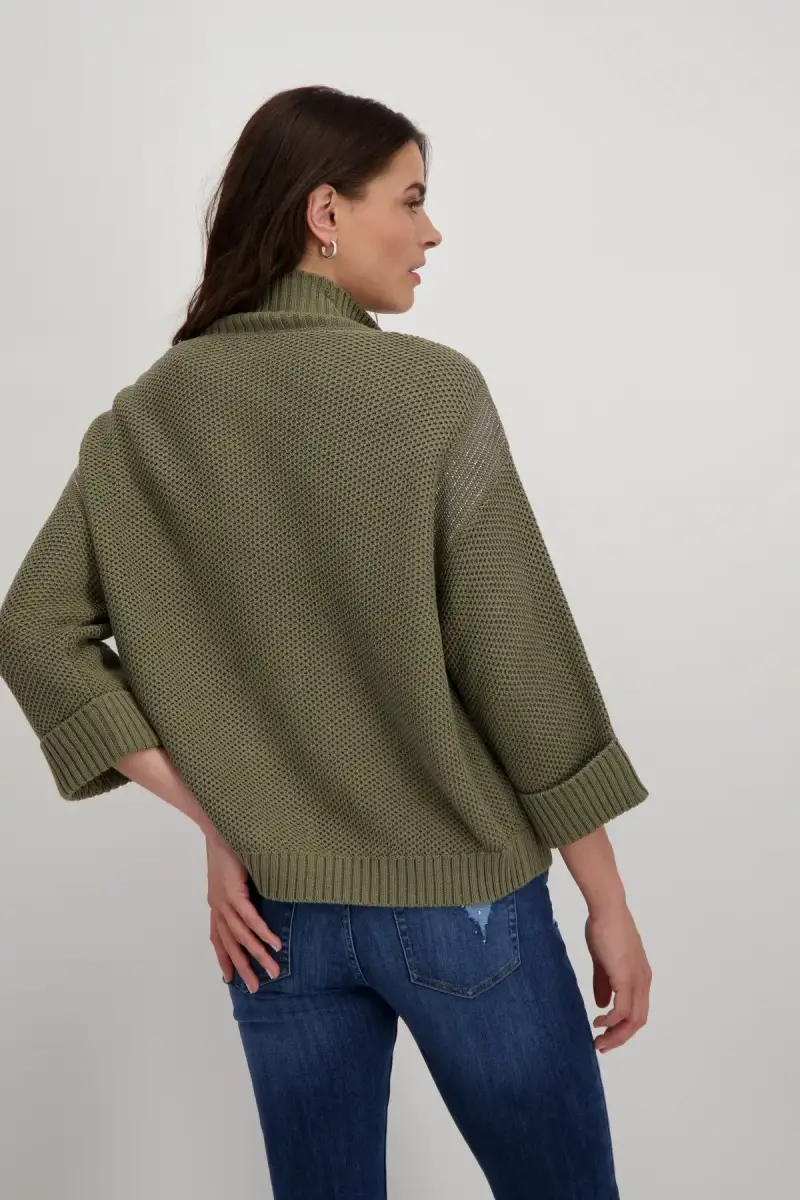Monari Strickjacke mit Wabenmuster Preisnachlass