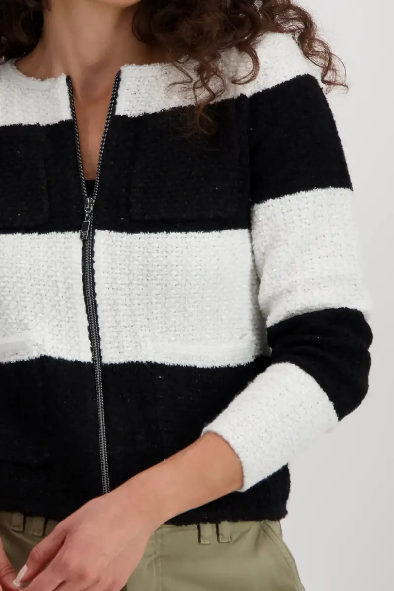 Monari Strickjacke mit Fransen Saisonschlussverkauf