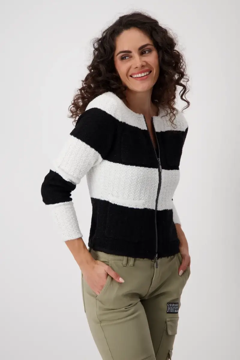 Monari Strickjacke mit Fransen Saisonschlussverkauf