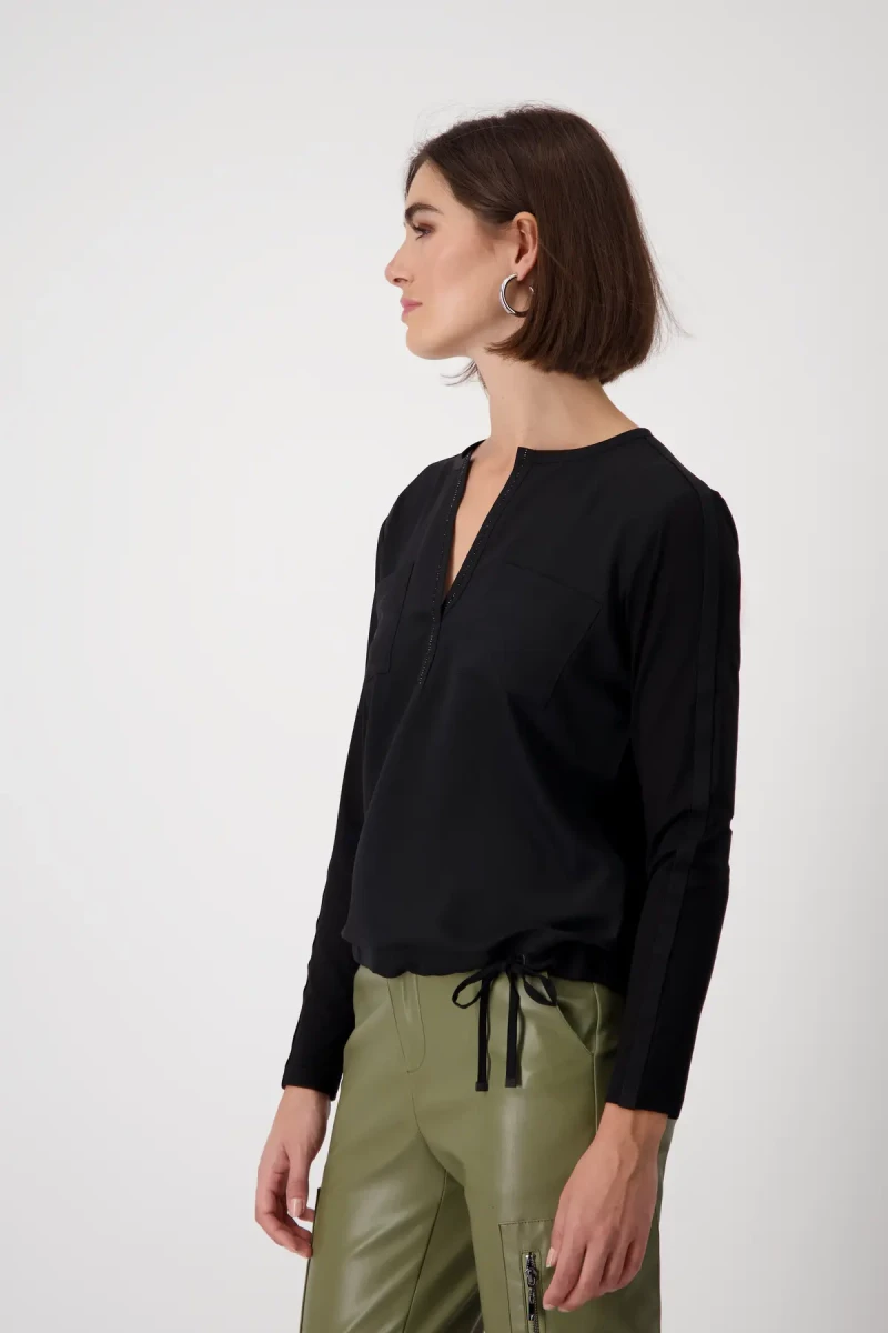 Monari Blusenshirt mit Strasssteine Black Friday