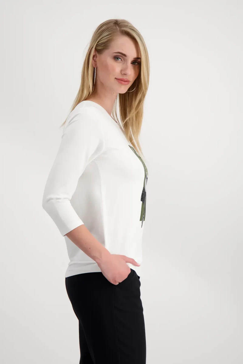 Monari Shirt mit Frauen Print Weihnachtsangebot