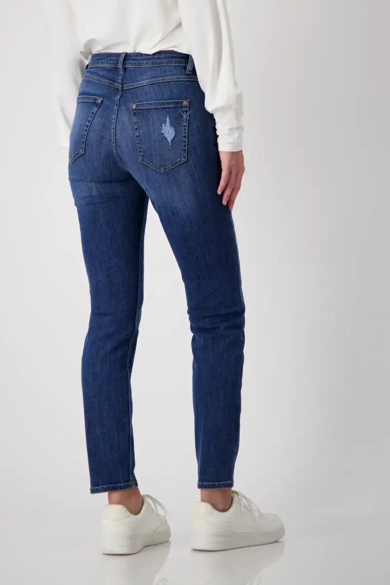 Monari Destroyed Jeans mit Strass Muttertagsangebot