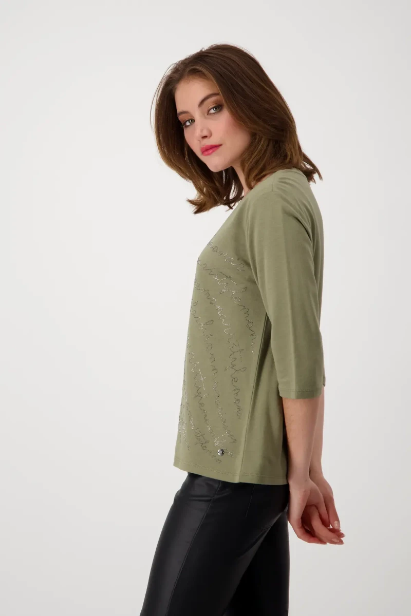Monari Shirt mit Strass Schrift Vatertagsangebot