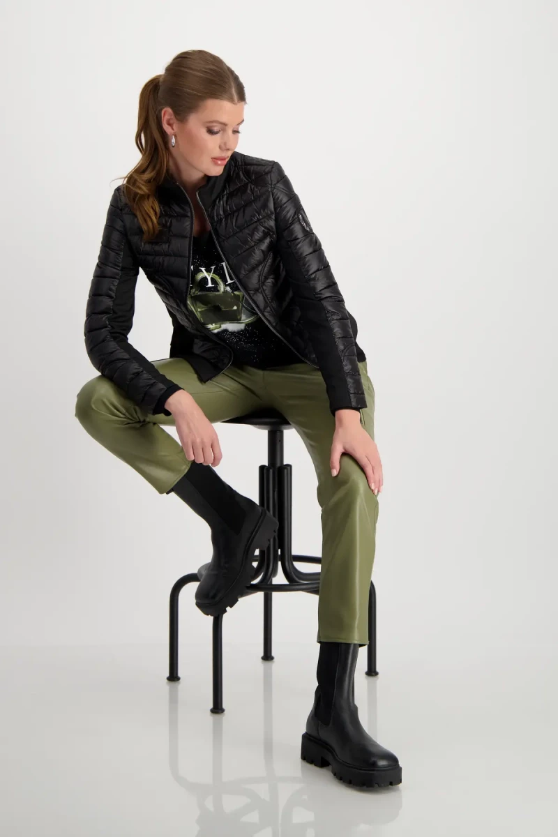 Monari Steppjacke mit Neopren Neueste Mode
