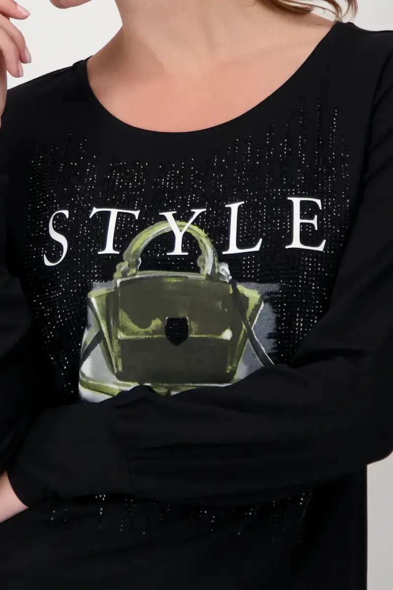 Monari Shirt mit Taschen Print Online Outlet