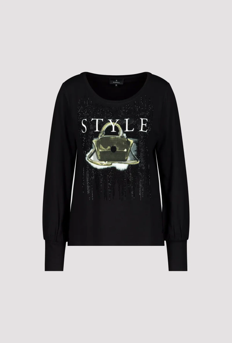 Monari Shirt mit Taschen Print Online Outlet