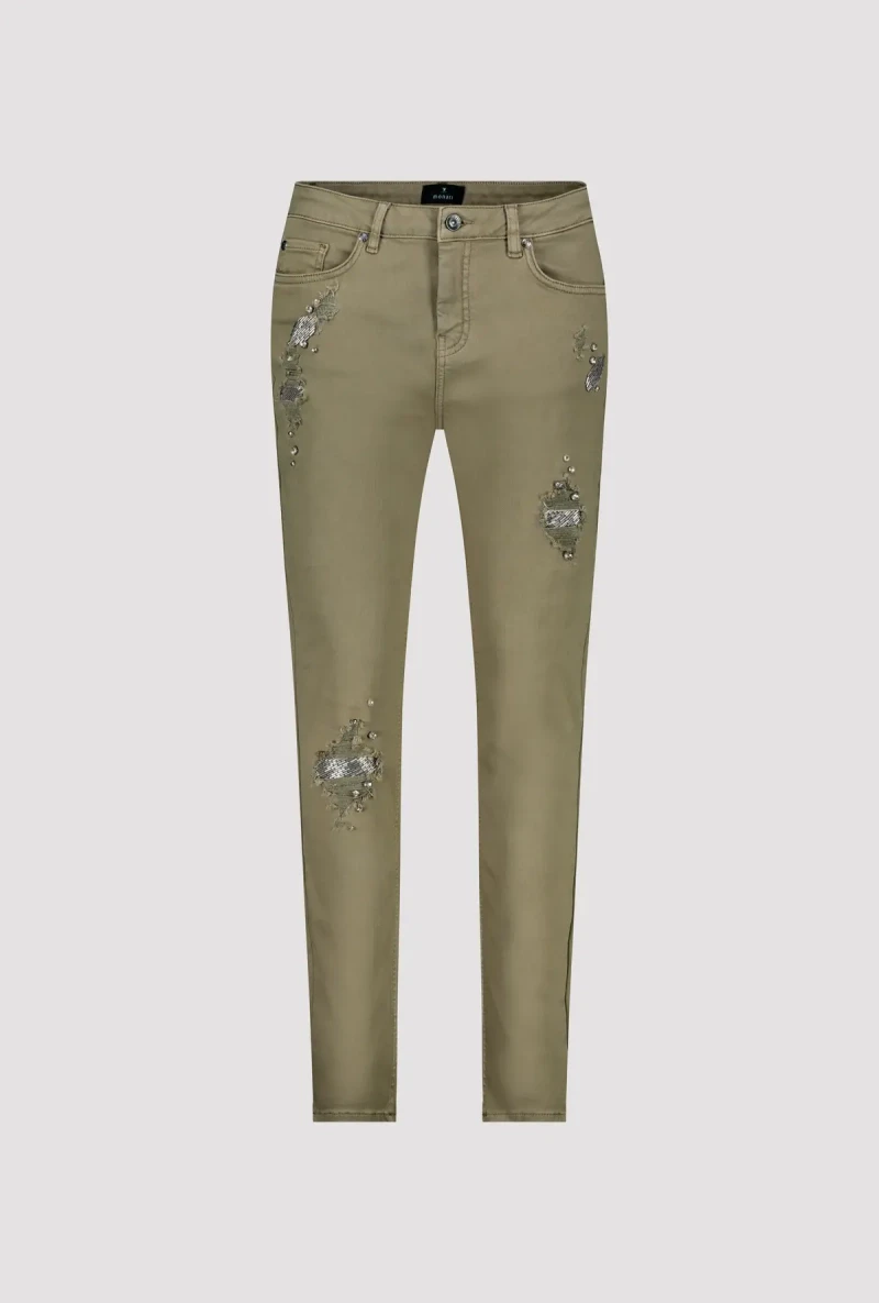 Monari Destroyed Jeans mit Schmuck Zeitlich begrenztes Angebot