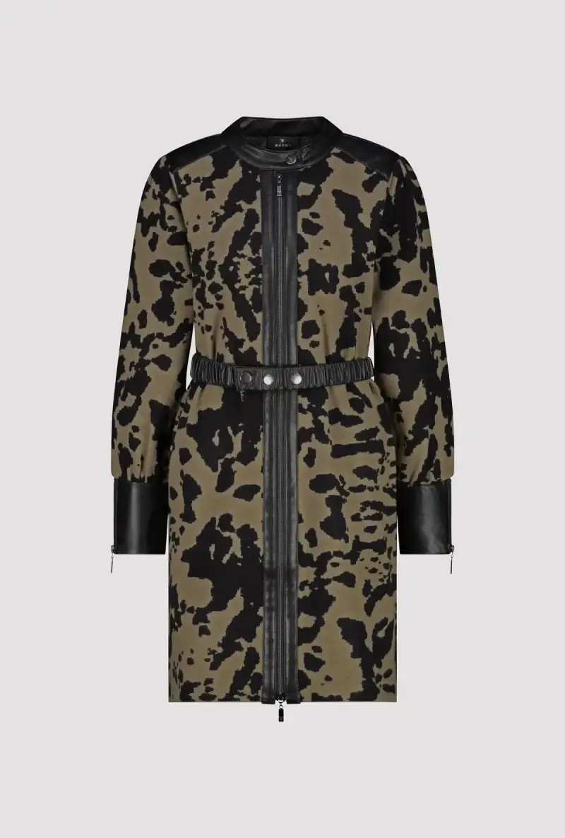Monari Strickmantel mit Leo-Camouflage Muster Saisonale Angebote