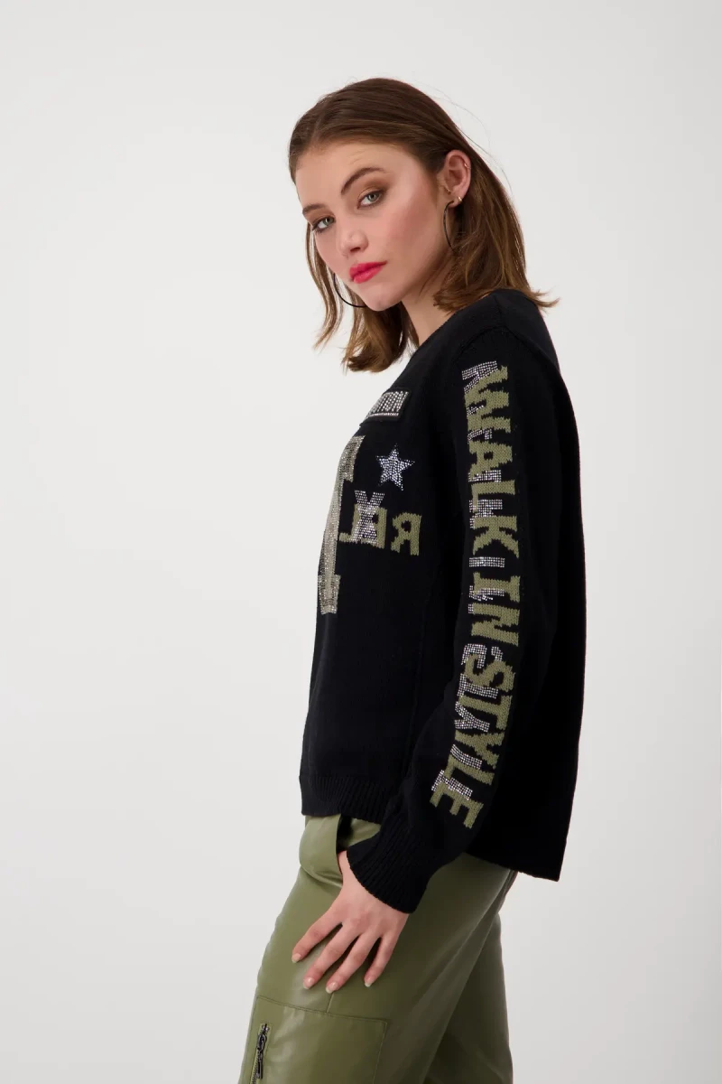 Monari Pullover mit Strass Räumungsverkauf
