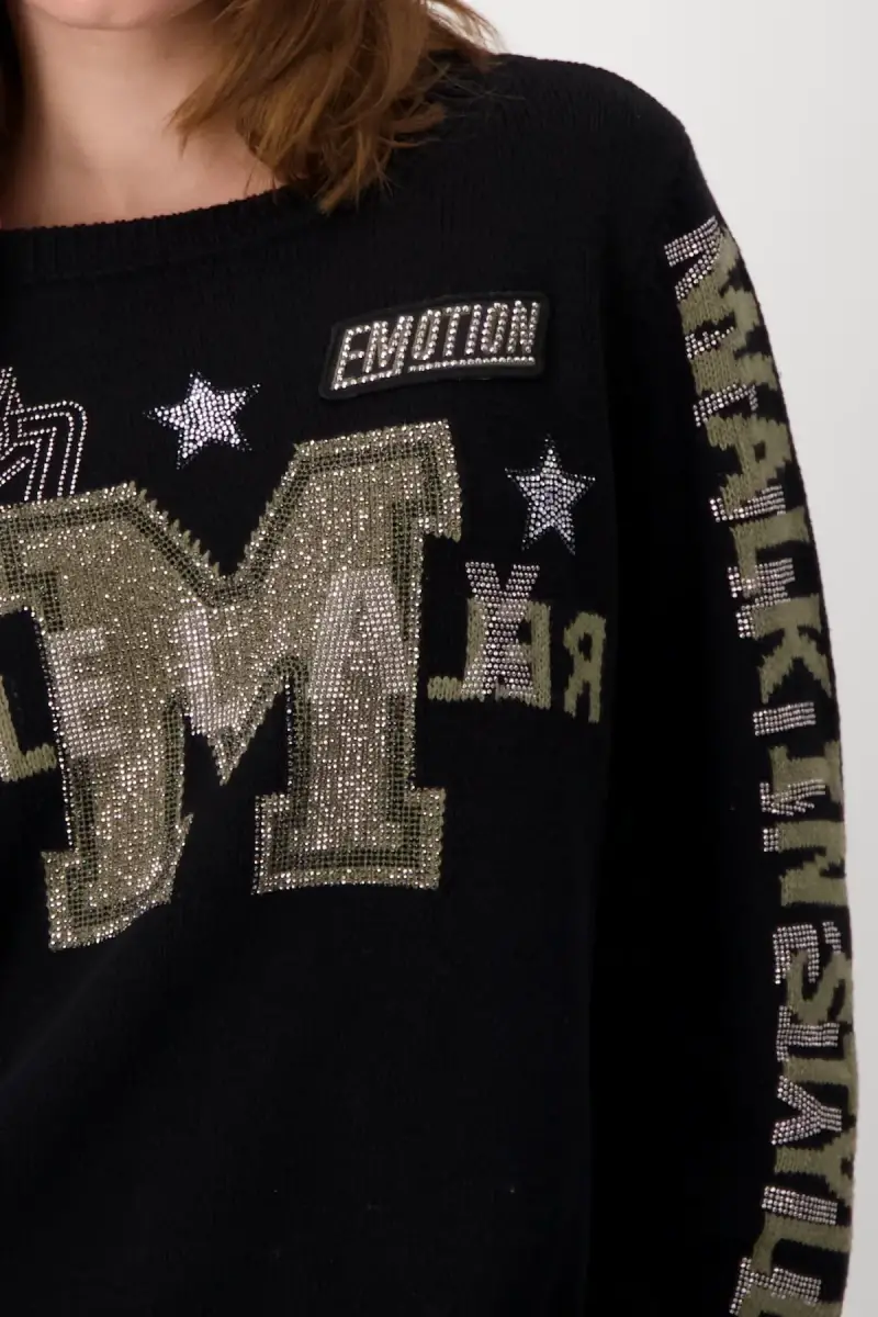 Monari Pullover mit Strass Räumungsverkauf