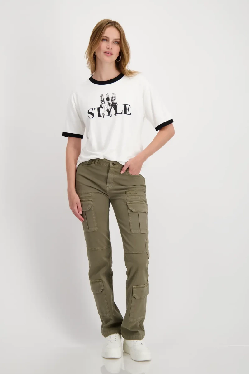 Monari T Shirt mit Frauen Print Sonderangebote