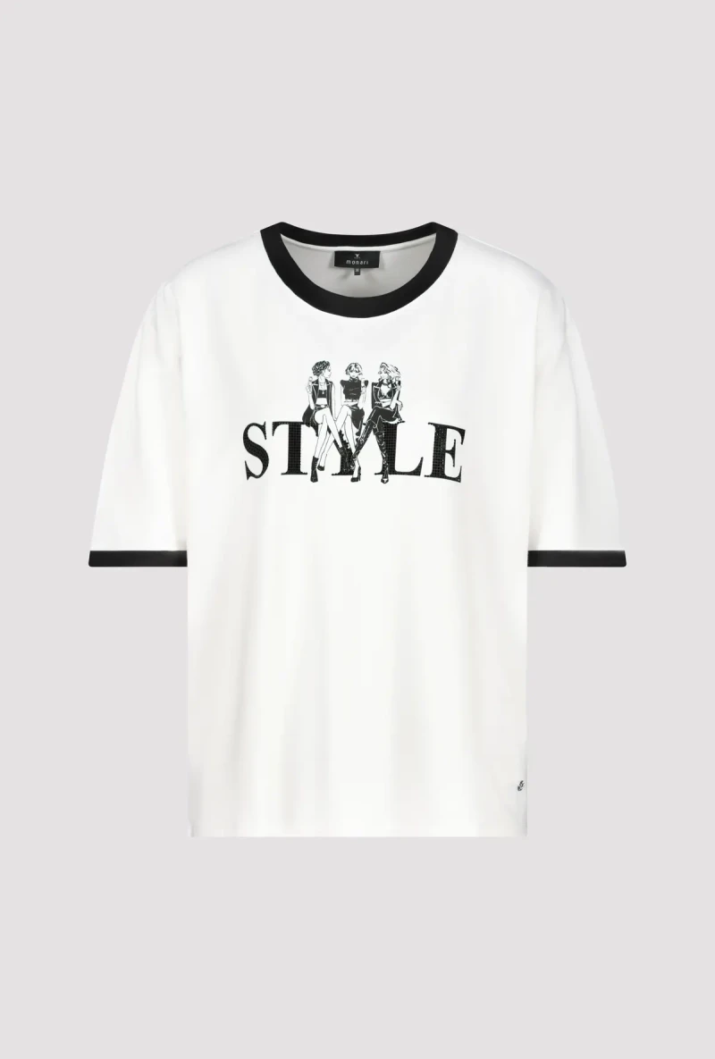 Monari T Shirt mit Frauen Print Sonderangebote