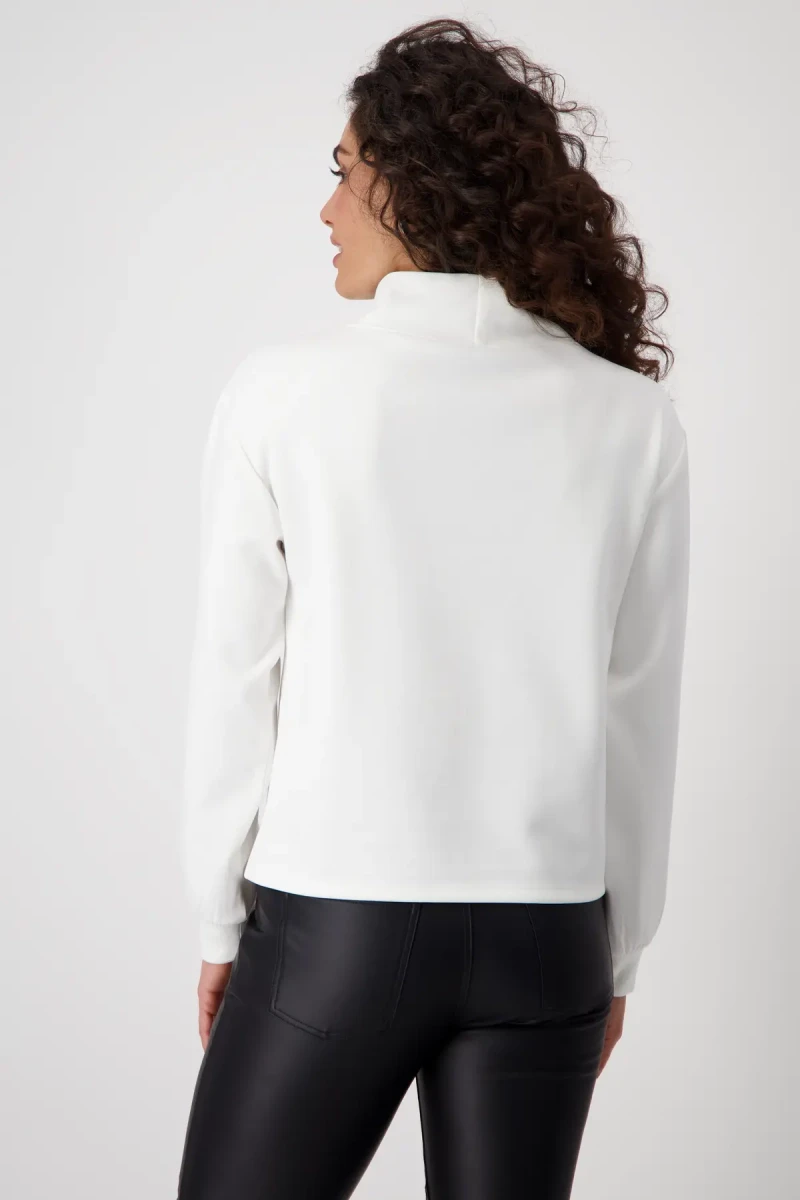 Monari Sweatshirt mit Patches und Strass Neueste Stile