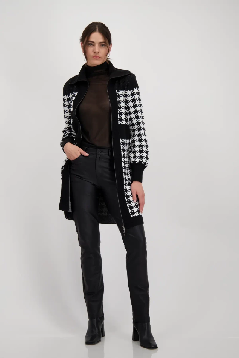 Monari Strickmantel mit Troyerkragen Bis zu 60% Rabatt