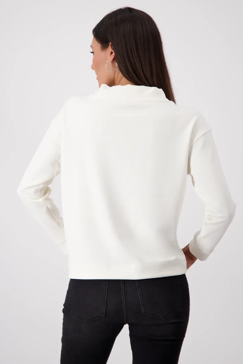 Monari Sweatshirt mit geschmückten Taschen Discount Store für neue Produkte