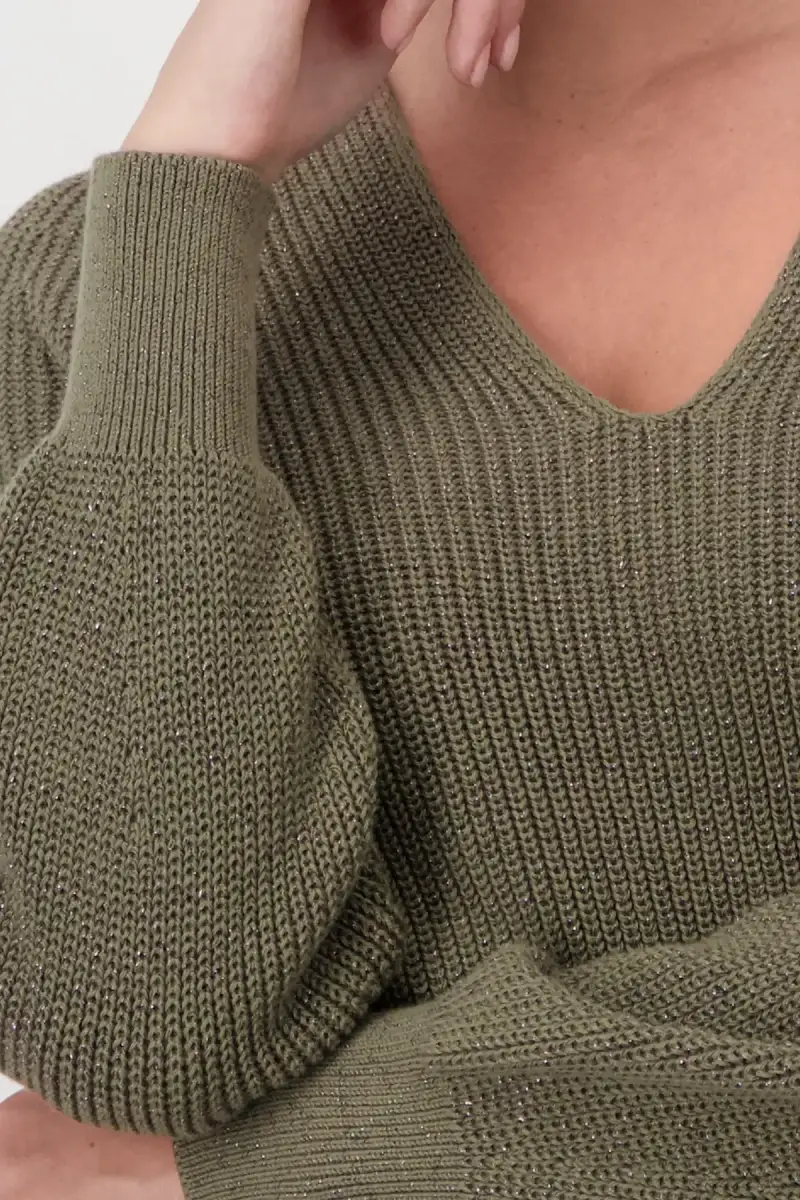 Monari Strickpullover mit Lurex Super Rabatt