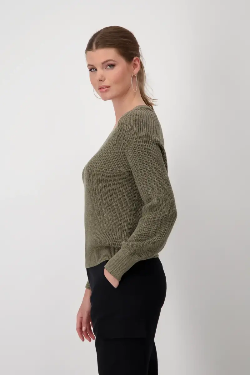 Monari Strickpullover mit Lurex Super Rabatt