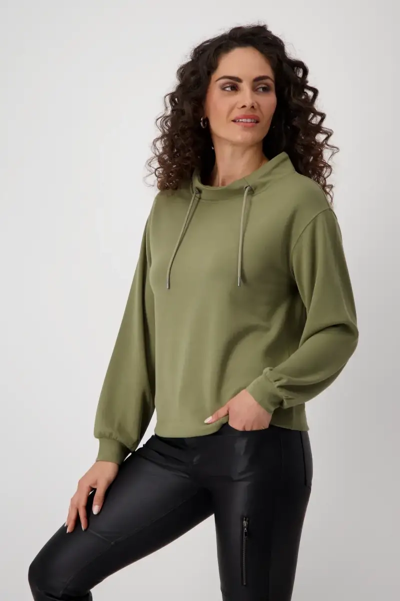 Monari Sweatshirt mit Stehkragen 50% Rabatt mit kostenlosem Versand