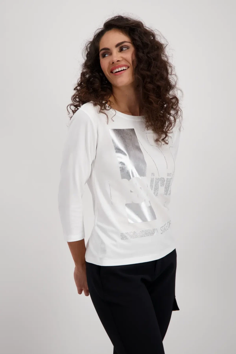 Monari Shirt mit tonigem Print Fabrikladen
