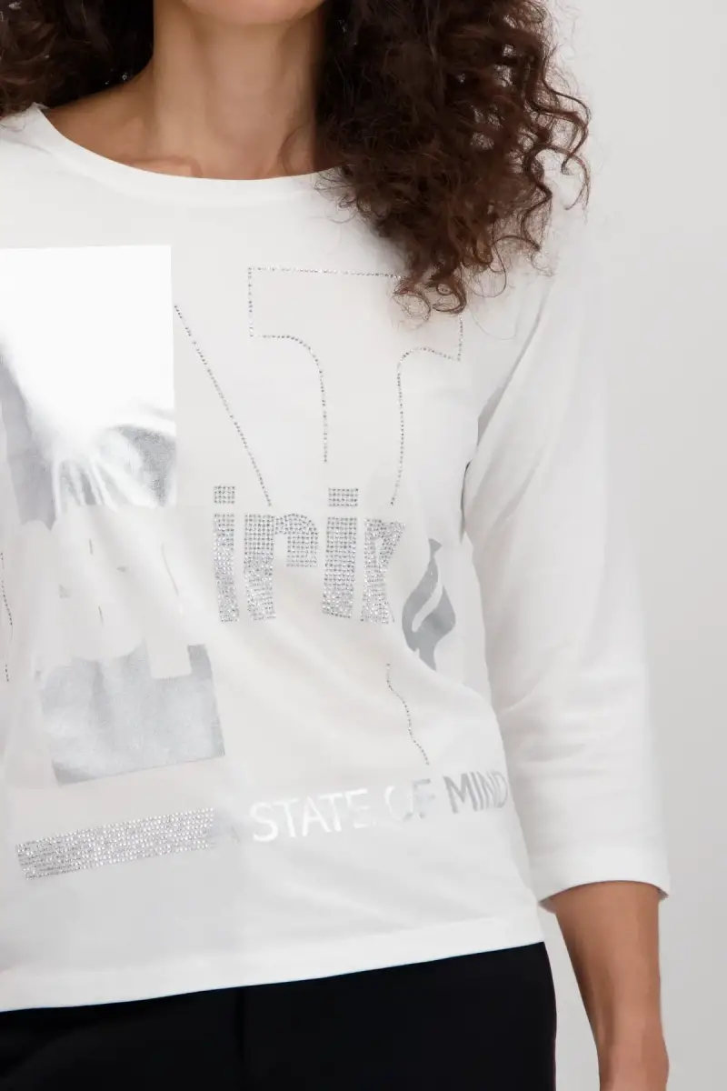 Monari Shirt mit tonigem Print Fabrikladen