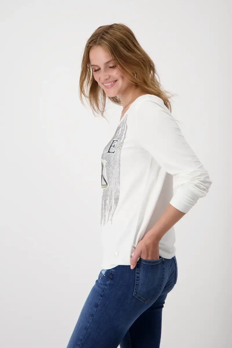 Monari Shirt mit Taschen Print Speichern exportieren