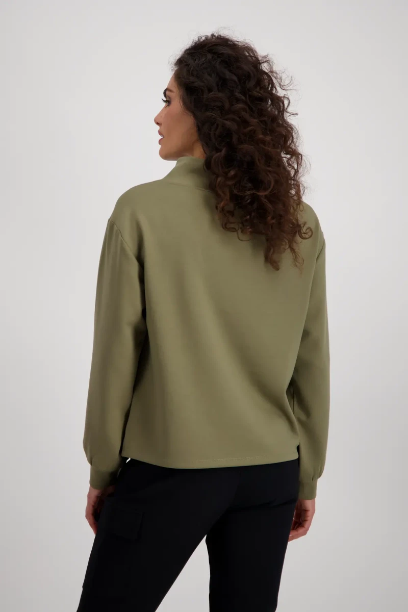 Monari Sweatshirt mit Patches und Strass Im Verkauf