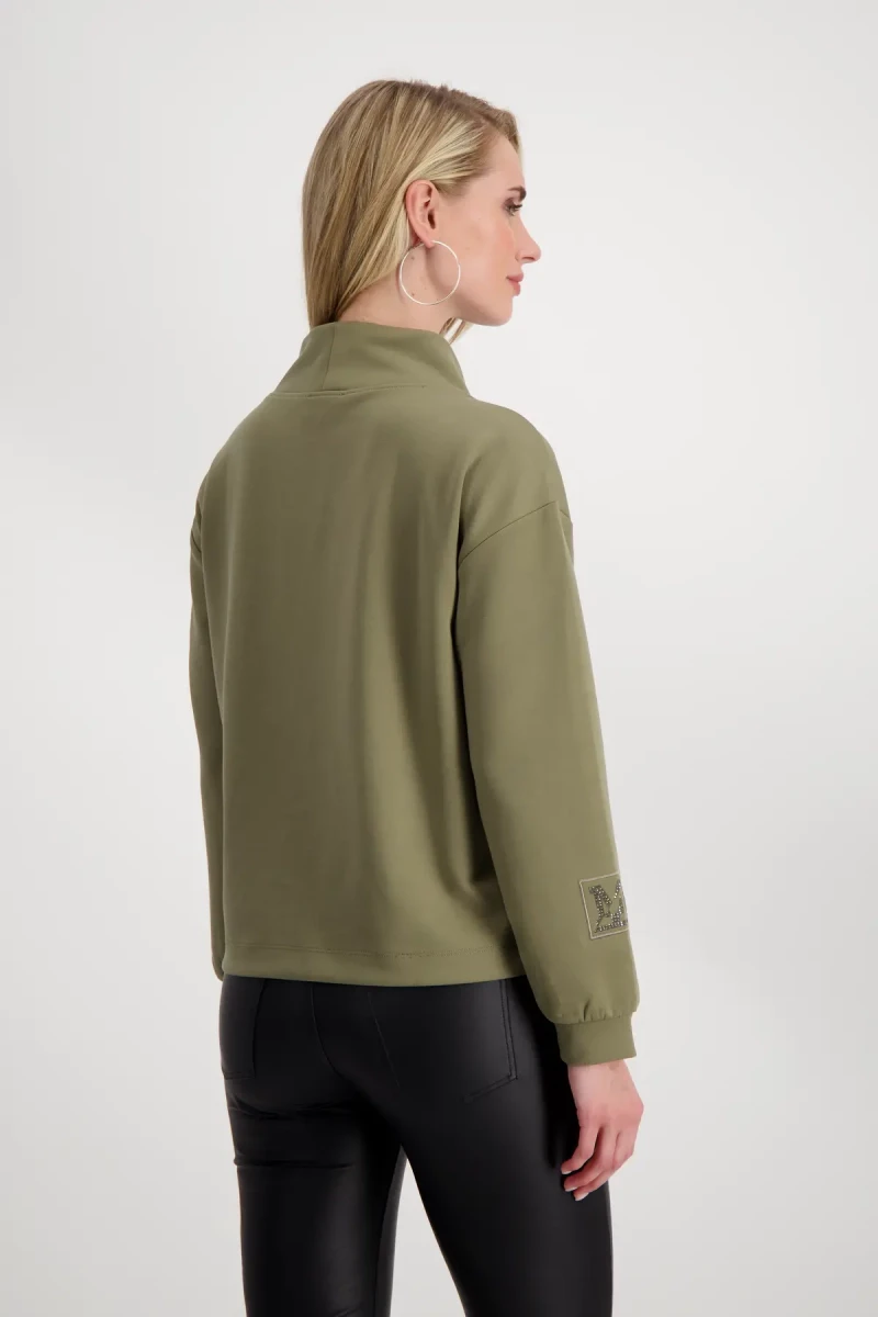 Monari Sweatshirt mit Stehkragen 2025