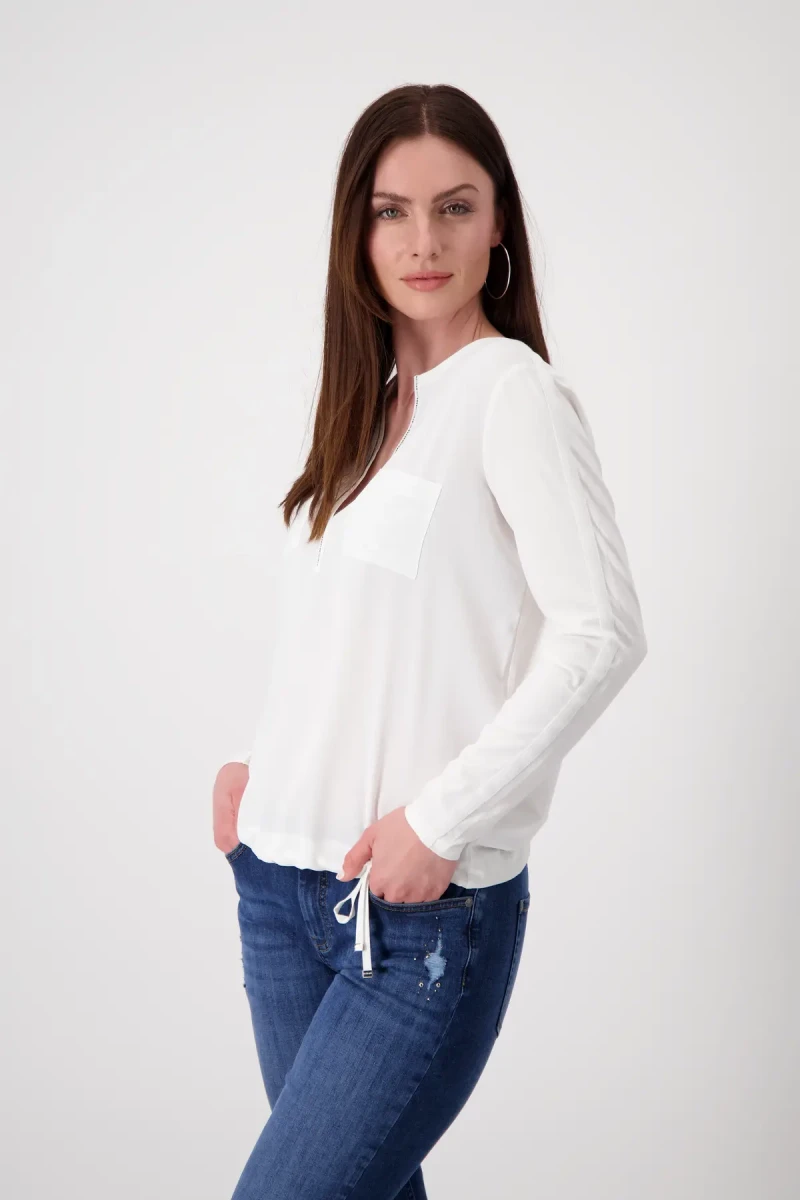 Monari Blusenshirt mit Strasssteine Schlussverkauf