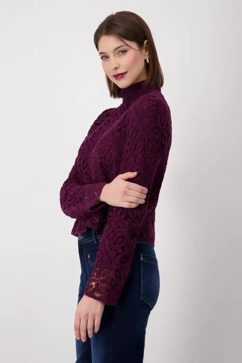 Monari Pullover mit Cornelly Häckelmuster Flash Sale