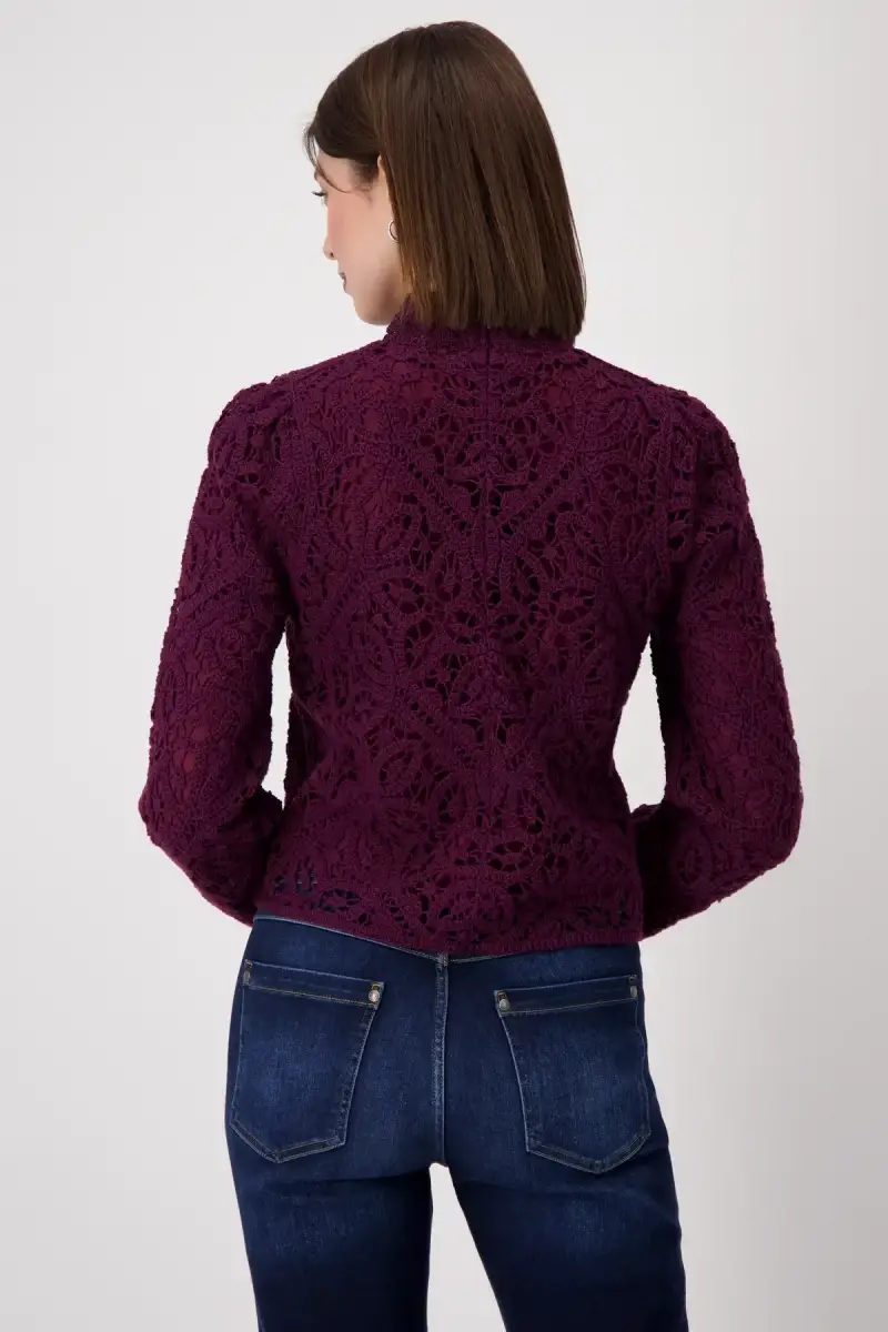 Monari Pullover mit Cornelly Häckelmuster Flash Sale