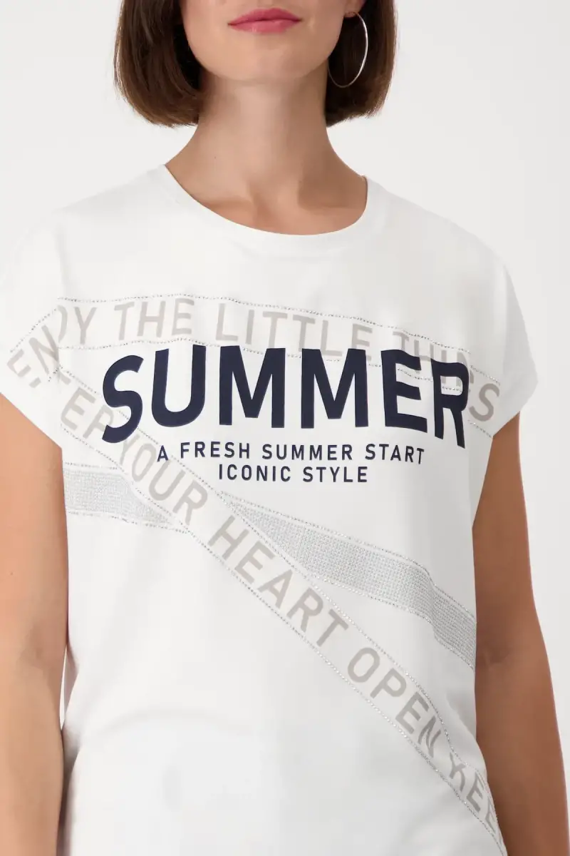 Monari Shirt mit Schrift Riesige Ersparnisse