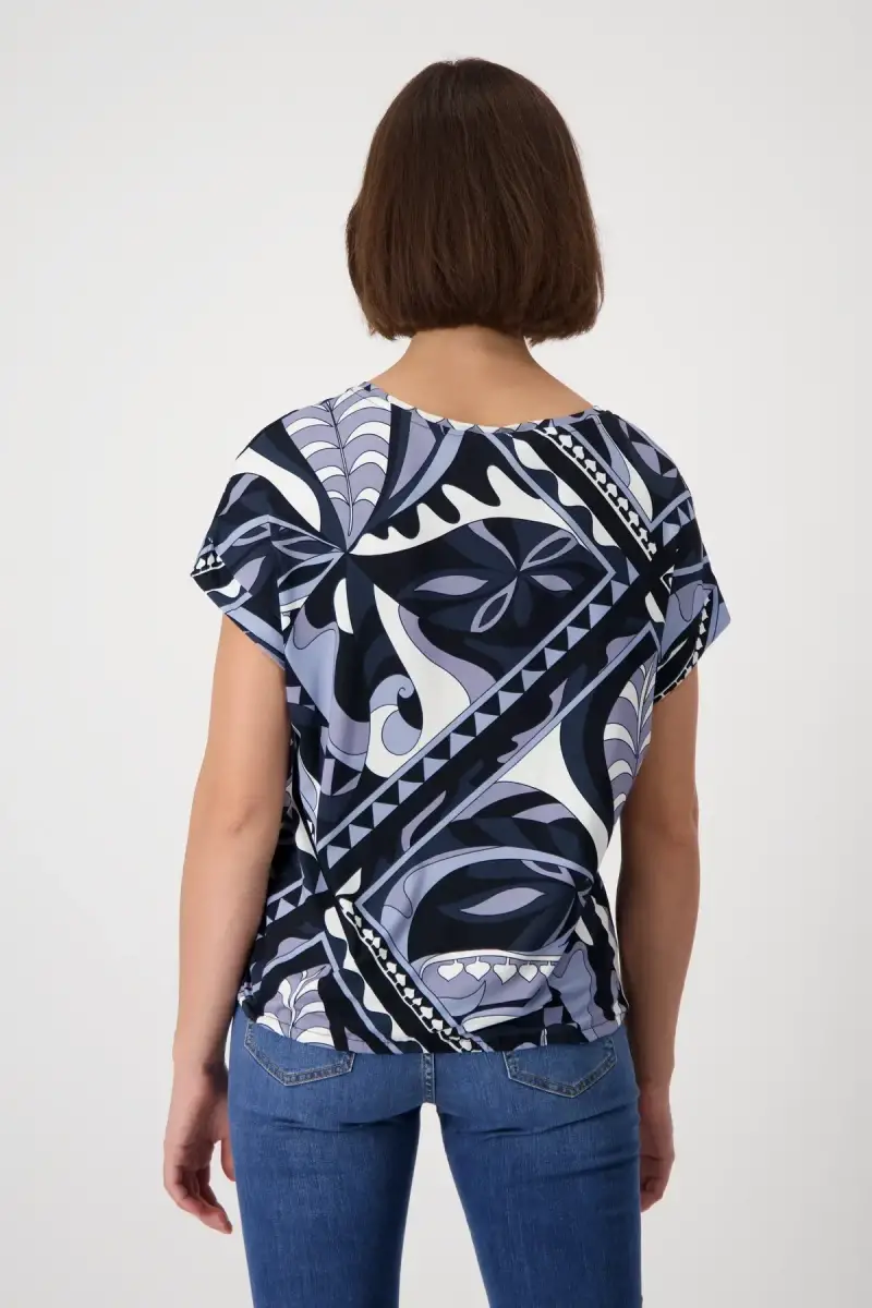 Monari T-Shirt mit Ornamentmuster Tiefpreis
