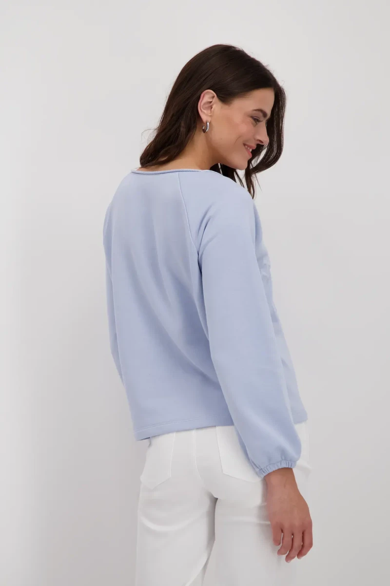 Monari Sweatshirt mit toniger Schrift Wochenangebot