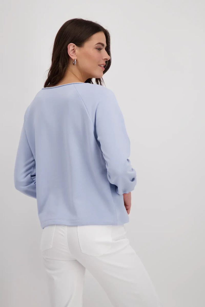 Monari Sweatshirt mit toniger Schrift Wochenangebot