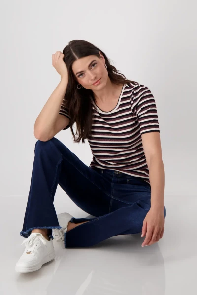 Monari Shirt mit High Heels Print Kostenlose Rückgabe