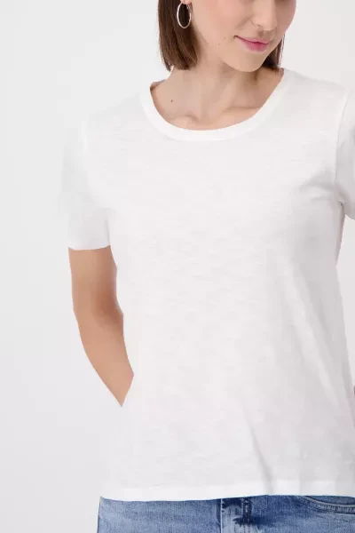 Monari T-Shirt mit Blumen Print und Strass Bis zu 50% Rabatt
