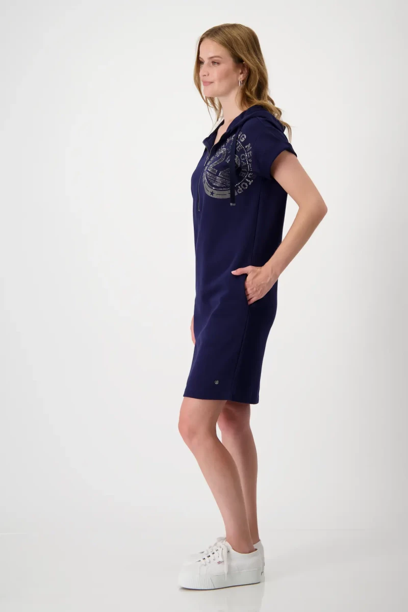 Monari Sweatkleid mit Kapuze Discount Store für neue Produkte