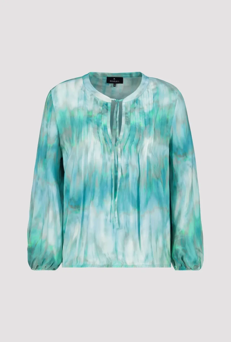 Monari Luftige Bluse mit Batikmuster Fabrikladen