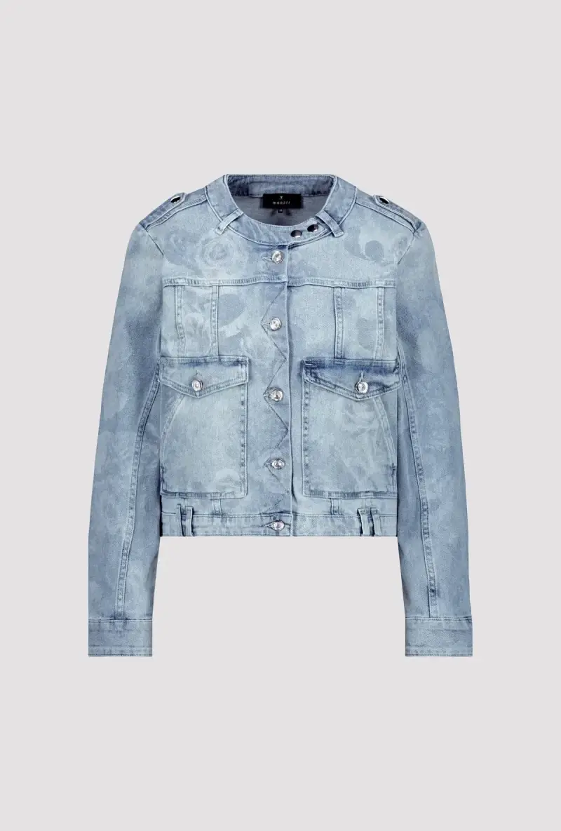 Monari Jeansjacke mit Blumenmuster Sonderangebot