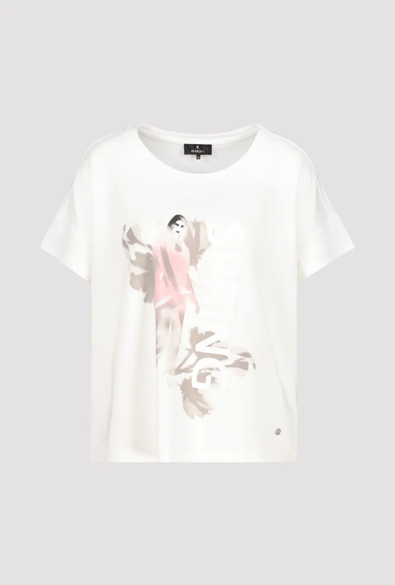 Monari T-Shirt mit Frauen Zeichnung Osterangebot
