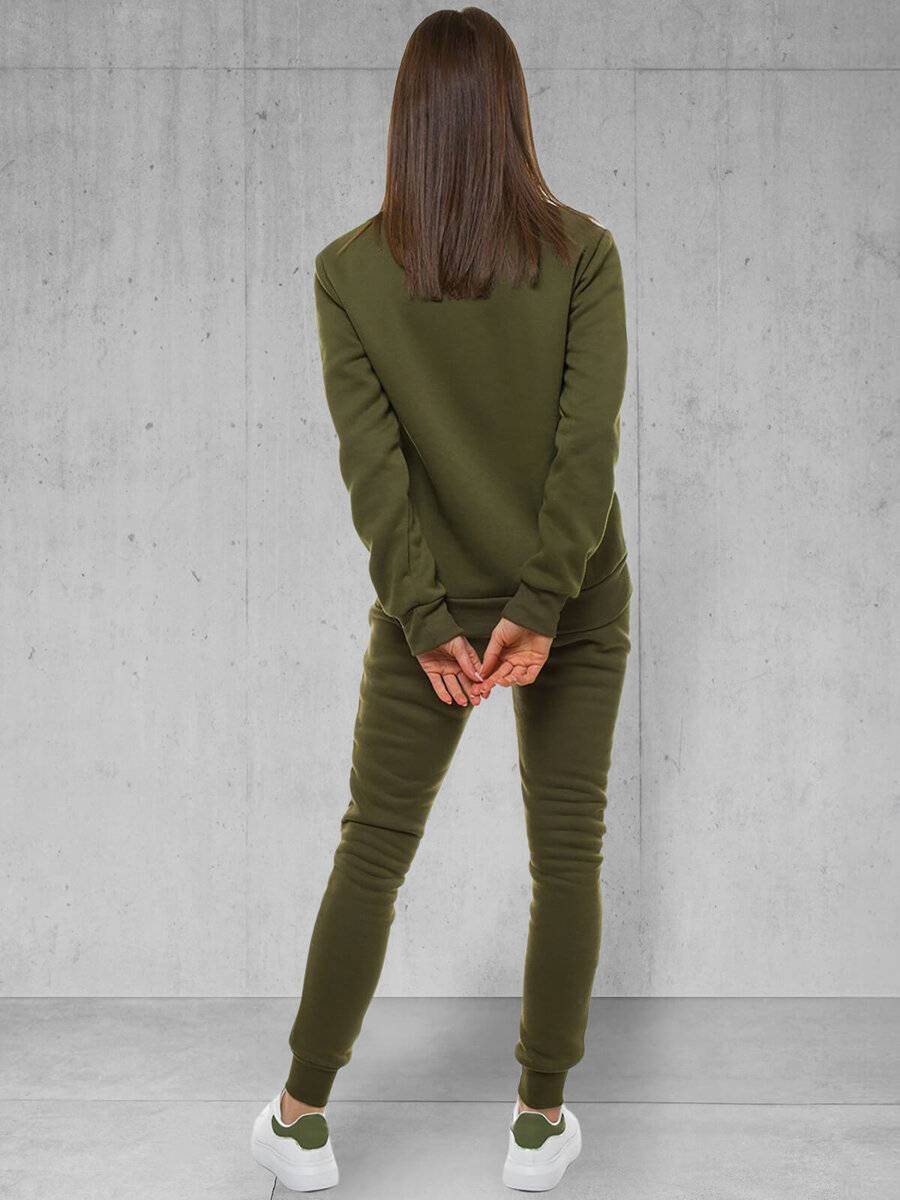 Ozonee Damen Trainingsanzug Khaki OZONEE 51 Bis zu 60% Rabatt
