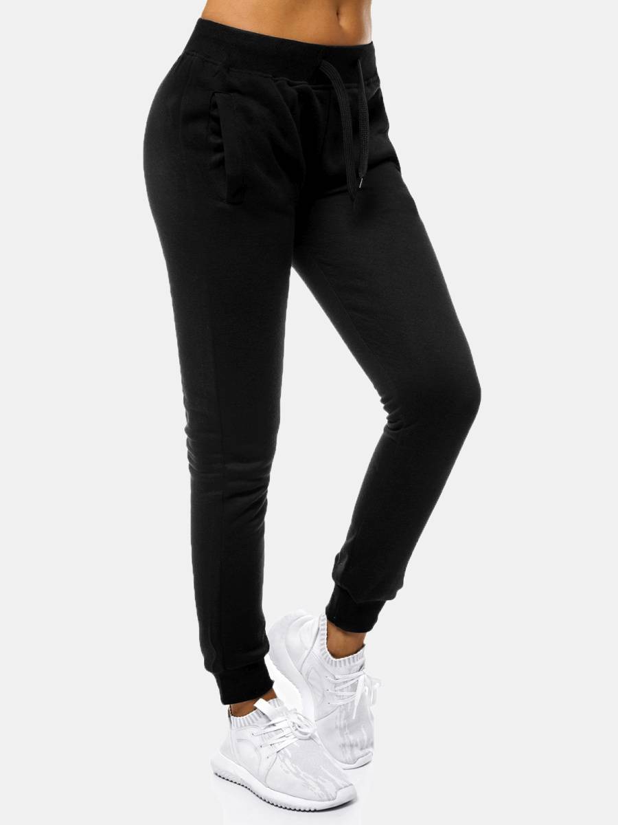 Ozonee Zweiteiliges Trainingsanzug-Set Schwarz OZONEE JS/CKW02 Zeitlich begrenztes Angebot