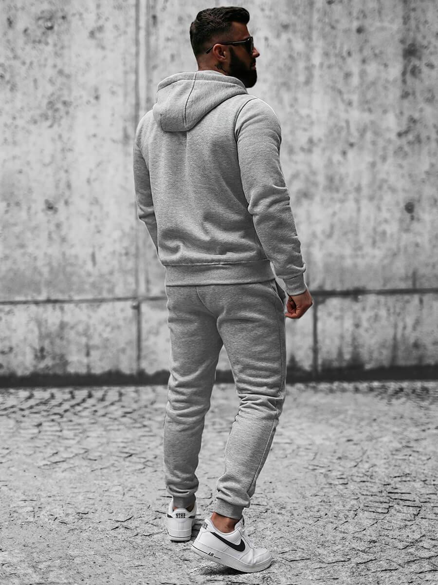 Ozonee Herren Sportanzug Grau OZONEE JS/XW2008 Neuheiten