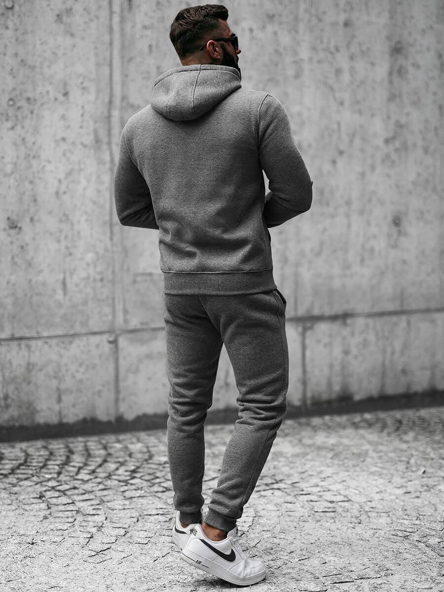 Ozonee Herren Sportanzug Anthrazit OZONEE JS/XW2008 Bestseller