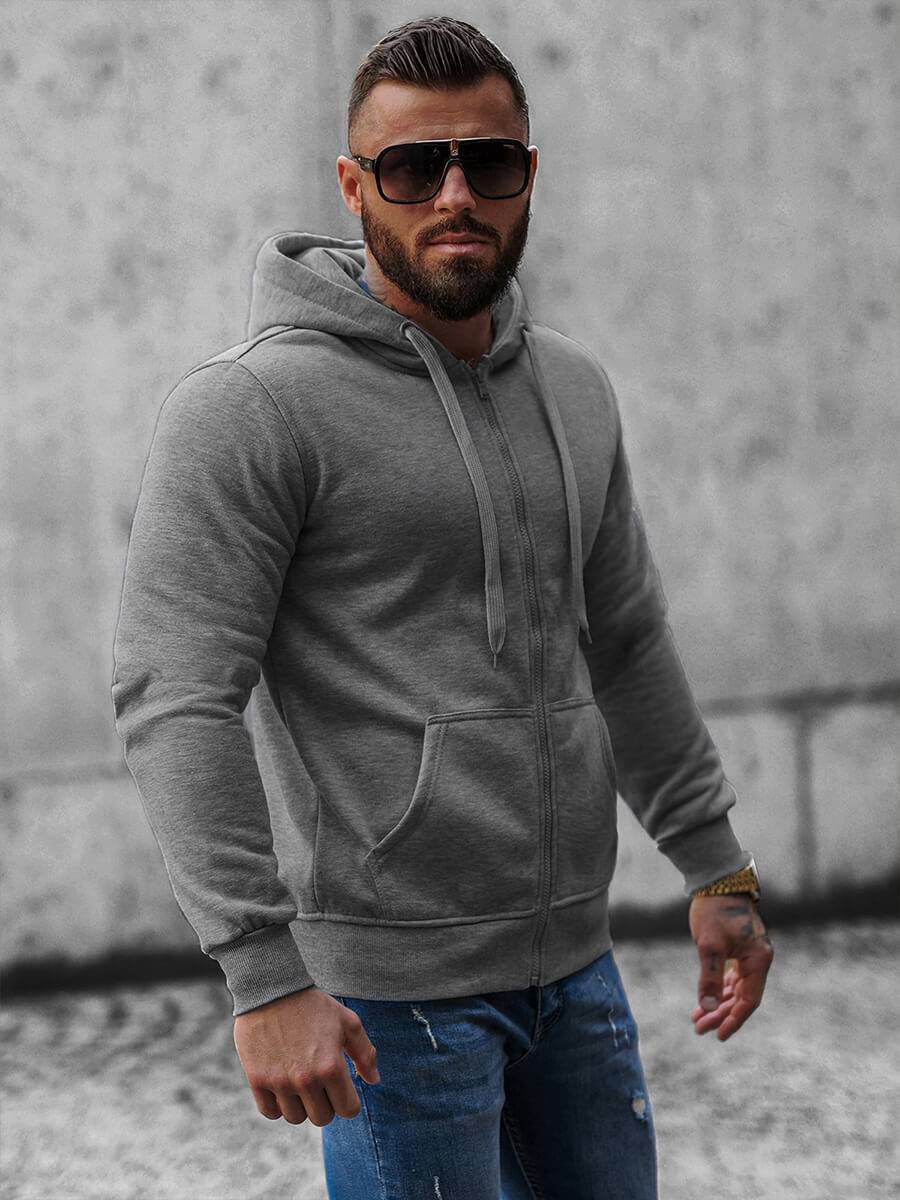 Ozonee Herren Sportanzug Anthrazit OZONEE JS/XW2008 Bestseller