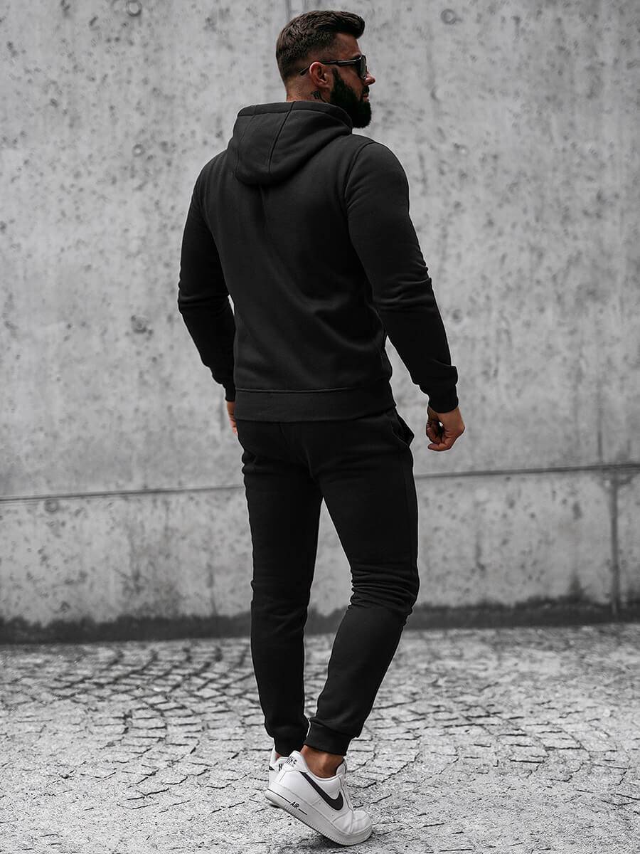 Ozonee Herren Sportanzug Schwarz OZONEE JS/XW2009 Tägliche Deals