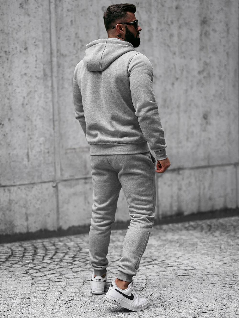 Ozonee Herren Sportanzug Grau OZONEE JS/XW2009 Sonderangebote
