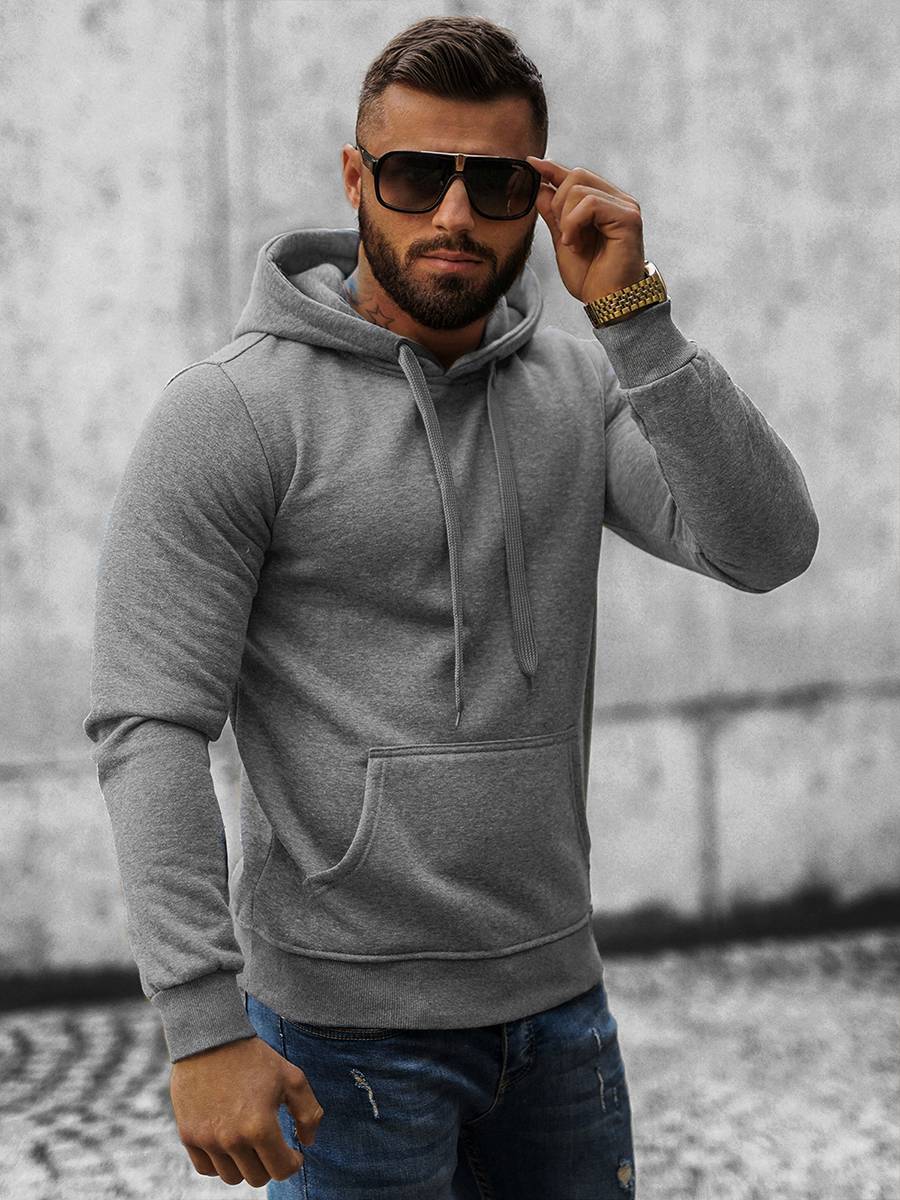 Ozonee Herren Sportanzug Anthrazit OZONEE JS/XW2009 Riesige Ersparnisse